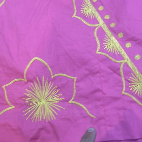Lilly Pulitzer Strapless Dress Bowen Bumblebee Pink Yellow Size 2 - Picture 14 of 15